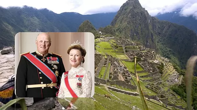 Reyes de Noruega visitaron la ciudadela de Machu Picchu 