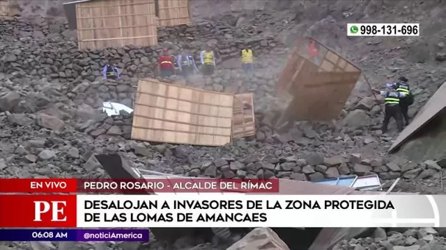 Rímac: Desalojan a invasores de terrenos en Las Lomas de Amancaes