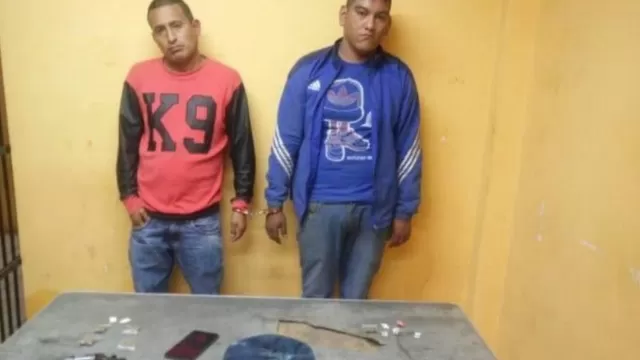 Uno de los detenidos registra denuncias por coacción y por tráfico ilícito de drogas / Andina