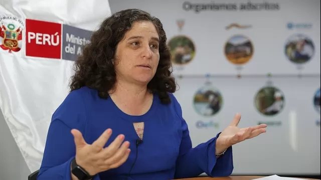 Lucía Ruiz, ministra del Ambiente. Foto: Andina