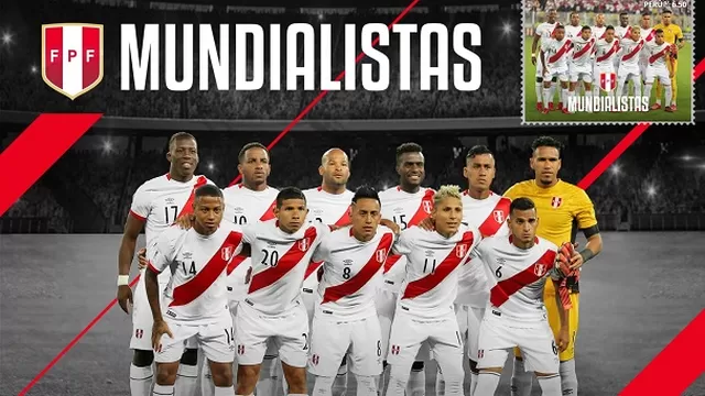 Mundial Rusia 2018: lanzan estampillas y postales de la selección peruana