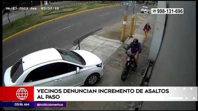 Salamanca: Ladrón en moto arrebató celular a mujer