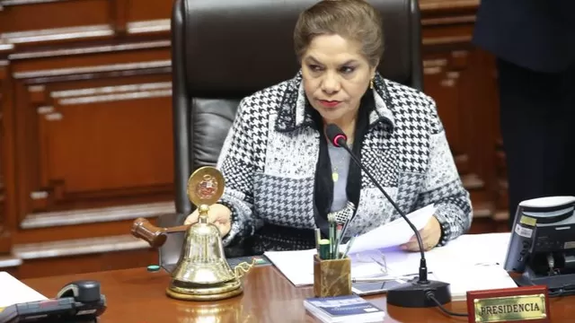 Luz Salgado, presidenta del Congreso de la República, instó al Ministerio Público / Foto: archivo Andina