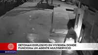 San Juan de Lurigancho: Extorsionadores detonaron un explosivo en un agente multiservicio