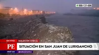 San Juan de Lurigancho: Municipio reforzó ribera de río Rímac por crecida de caudal