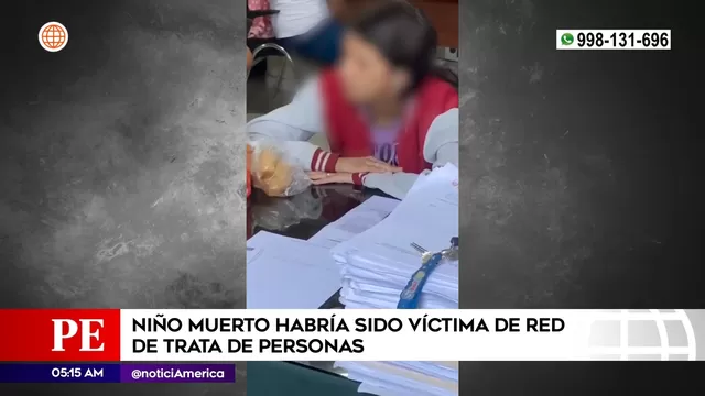 San Juan de Lurigancho: Niño muerto habría sido víctima de red de trata de personas