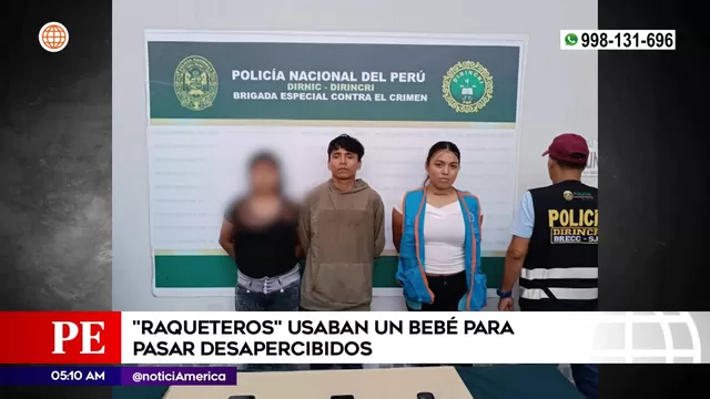 San Juan de Lurigancho: Raqueteros usaban a un bebé para pasar desapercibidos