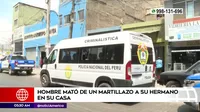 San Juan de Miraflores: Hombre mató a su hermano de un martillazo