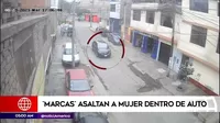 San Juan de Miraflores: Marcas asaltaron a mujer dentro de un auto