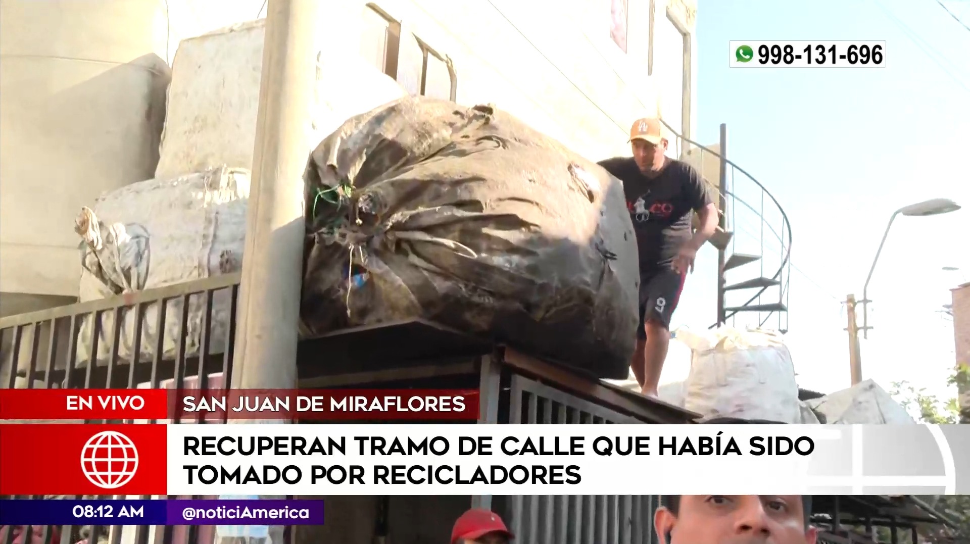 Recuperación de espacios públicos en San Juan de Miraflores. Foto: América Noticias
