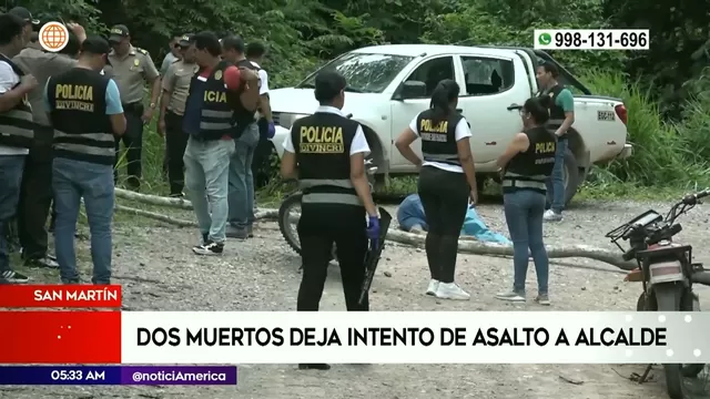 San Martín: Intento de asalto a alcalde dejó dos muertos