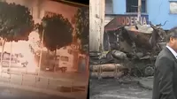 San Martín de Porres: Así se produjo el choque de vehículos y explosión en plena avenida Perú