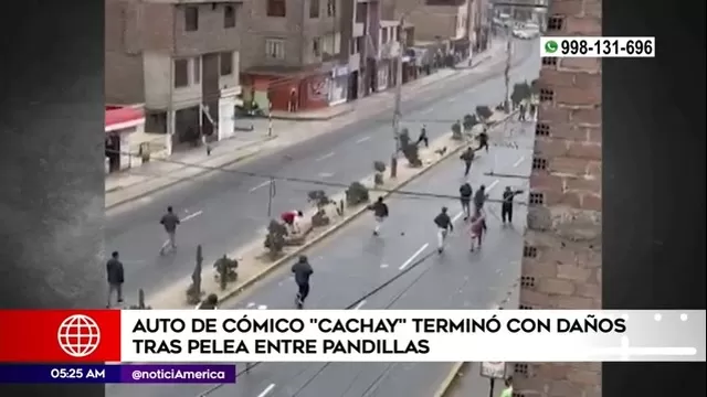 San Martín de Porres: Auto de cómico Cachay terminó con daños tras pelea entre pandillas