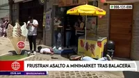 San Martín de Porres: frustran asalto a minimarket tras balacera 
