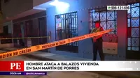San Martín de Porres: Hombre atacó a balazos una vivienda