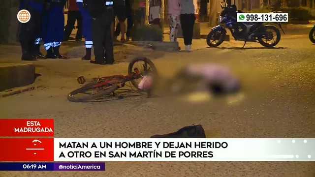 San Martín de Porres: Sicarios matan a un hombre y dejan herido a su compañero