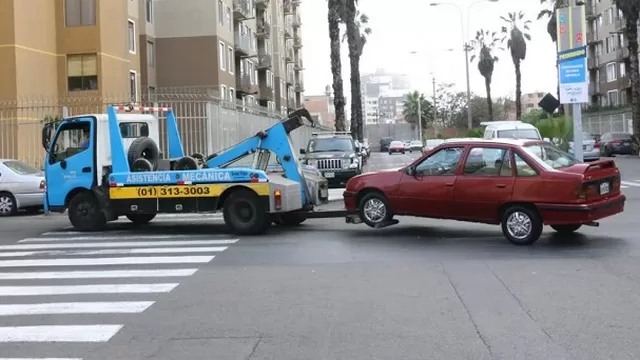 Autos serán llevados al depósito. Foto: Municipalidad de San Miguel