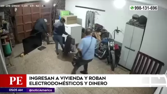 Santa Clara: Delincuentes ingresan a casa para robar electrodomésticos y dinero