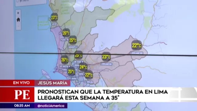 Senamhi: Temperatura en Lima llegará a los 35 grados durante esta semana