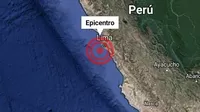 IGP: Se registró sismo de magnitud 4.4 en el Callao