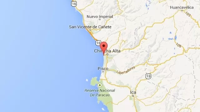 Ica: sismo se registró en Tambo de Mora en Chincha