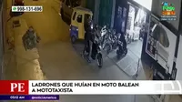 SJM: Mototaxista derriba a delincuentes armados y recibe balazos