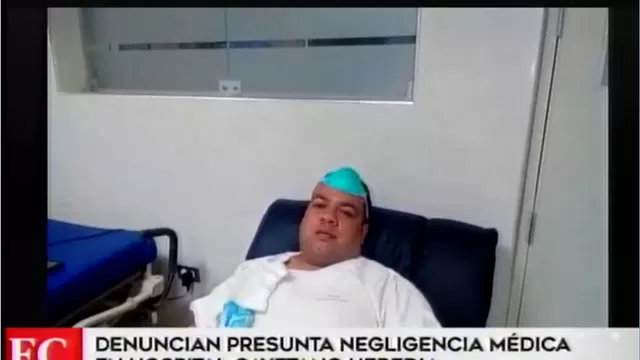 SMP: paciente denuncia presunta negligencia en hospital Cayetano Heredia
