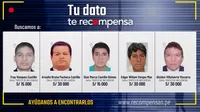 Ministerio del Interior: Ofrecen recompensa por información de sobrinos de Castillo y Bruno Pacheco