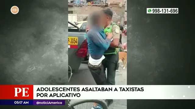 Surco: Adolescentes asaltaban a taxistas por aplicativo