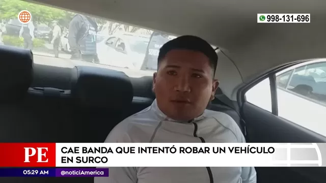 Surco: Cayó banda que intentó robar un vehículo