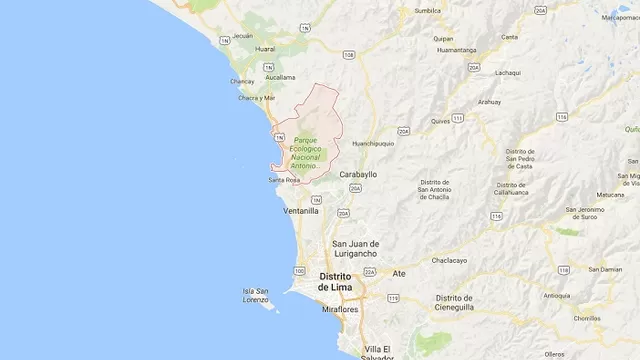 Movimiento se sintió en Lima y Huaral
