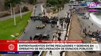 Teniente alcalde de Chorrillos tras enfrentamiento entre pescadores y serenos: No se ha invadido su espacio