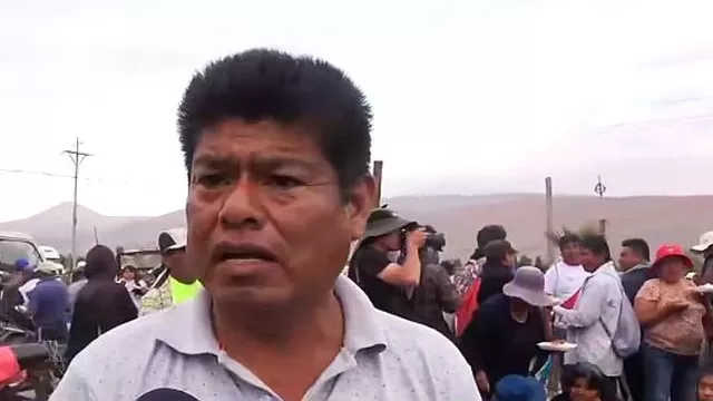 Tía María: vocero del Valle de Tambo dice que protestas continuarán en estos días
