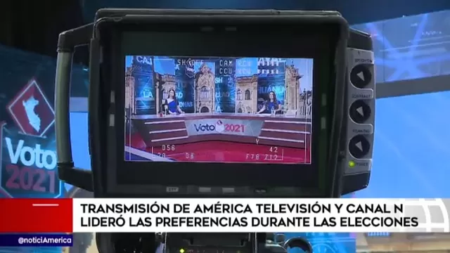 Transmisión de América TV y Canal N lideró preferencias durante las elecciones