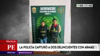 Trujillo: Policía capturó a 'marcas' con armas de fuego