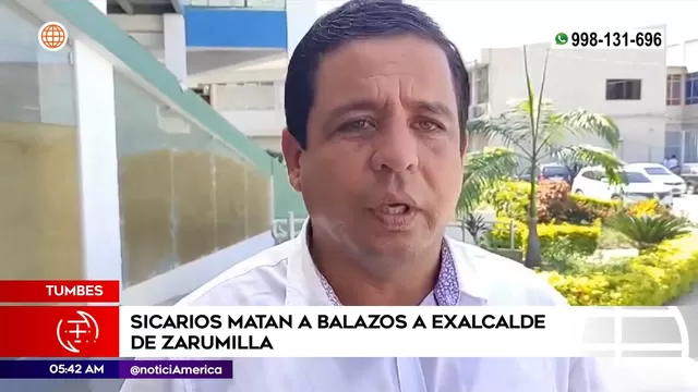 Tumbes: Sicarios mataron a balazos a exalcalde de Zarumilla