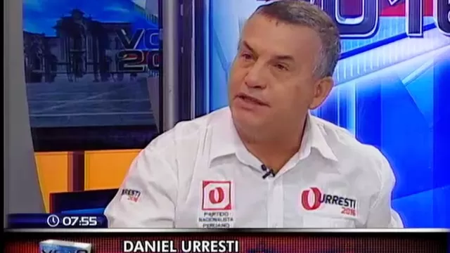 Daniel Urresti, candidato a la presidencia por el Partido Nacionalista. Video: América Noticias