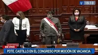 EN VIVO | Moción de vacancia presidencial: Castillo dio sus descargos ante el Pleno del Congreso