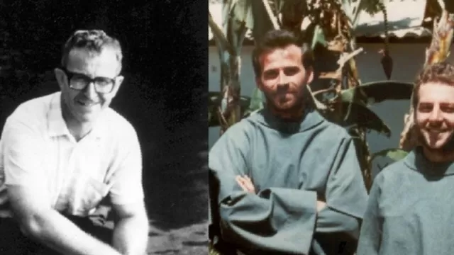 Los sacerdotes Alessandro Dordi, Michal Tomaszek y Zbigniew Strazalkowski. Imagen: ecuavisa