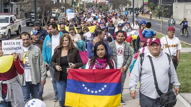 Venezolanos en el Perú. Foto: Andina