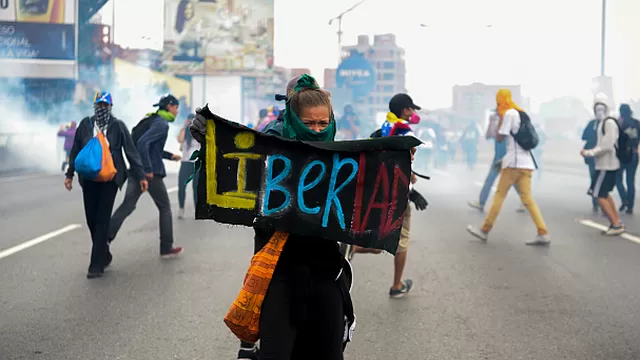 Protestas en Venezuela. Foto: AFP