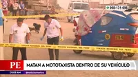 Ventanilla: Mototaxista fue asesinado dentro de su vehículo