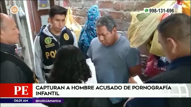 Villa María del Triunfo: Capturan a hombre acusado de pornografía infantil