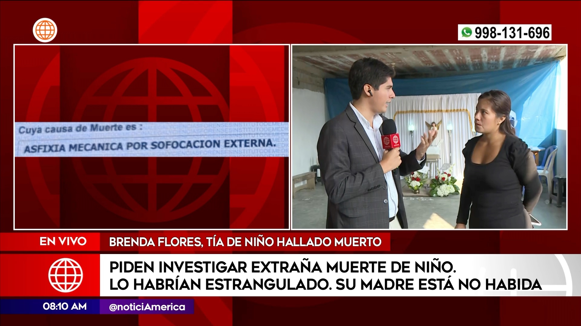 Extraña muerte de bebé en Villa María del Triunfo. Foto: América Noticias