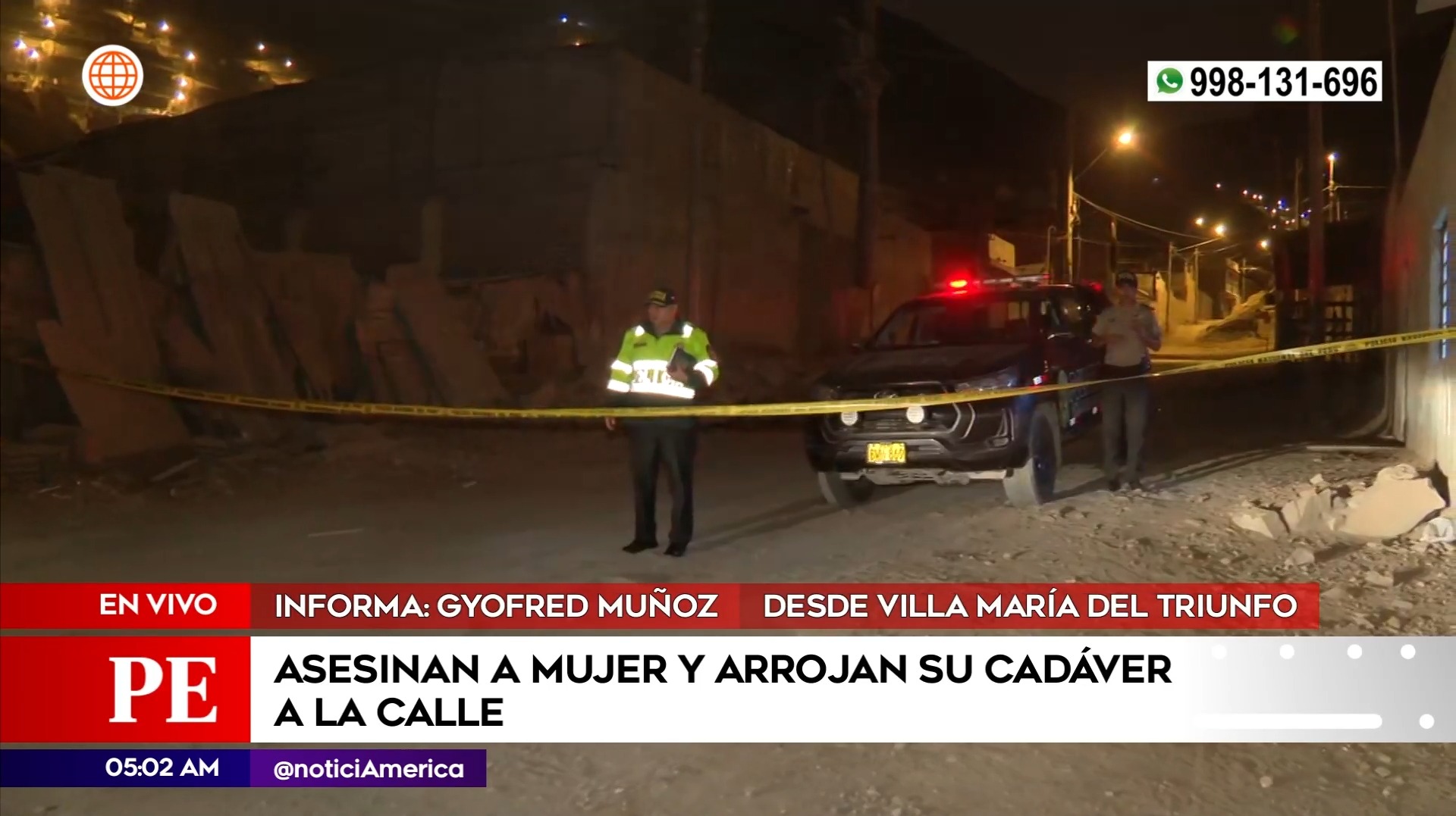 Asesinato en Villa María del Triunfo. Foto: América Noticias