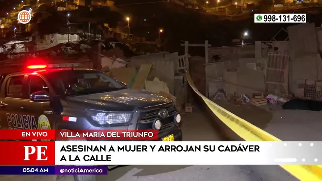 Villa María del Triunfo: Mujer fue asesinada y arrojan su cadáver en plena calle