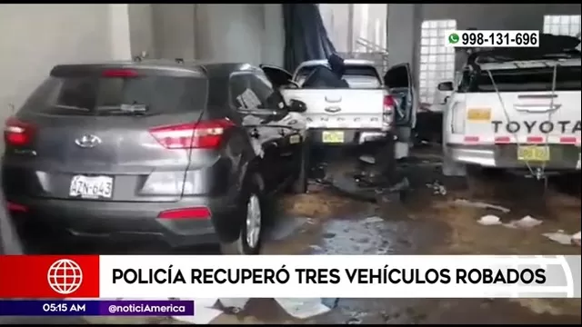 Villa María del Triunfo: Policía recuperó tres vehículos robados
