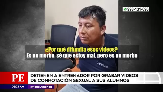 Villa El Salvador: Entrenador grababa videos de connotación sexual a sus alumnos