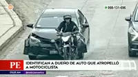 Villa El Salvador: Identifican a dueño de auto que atropelló a motociclista