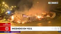 Villa El Salvador: Incendio consumió viviendas y familias lo pierden todo
